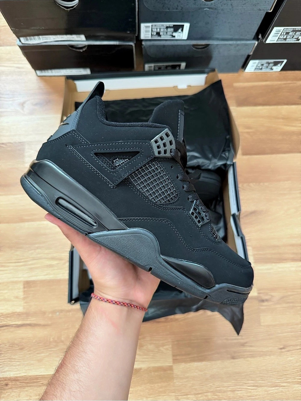 Nike Air Jordan 4 "Black Cats" Mens sneakers Size 10.5